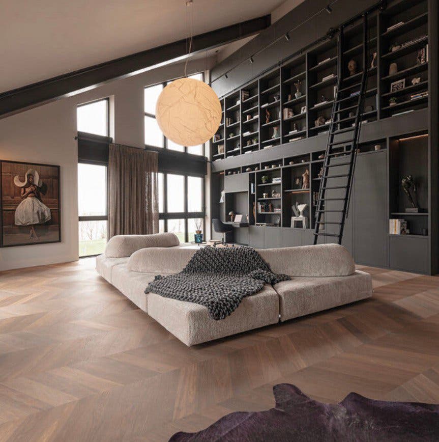 Edra On the Rocks modulaire hoekbank – zeven elementen, stof T 8212 – foto 4