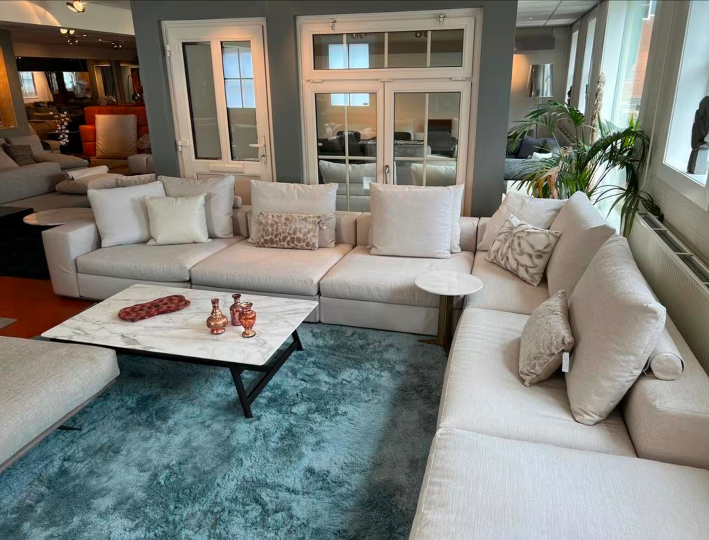 Flexform Groundpiece Modular corner sofa fabric Cat. Additional
