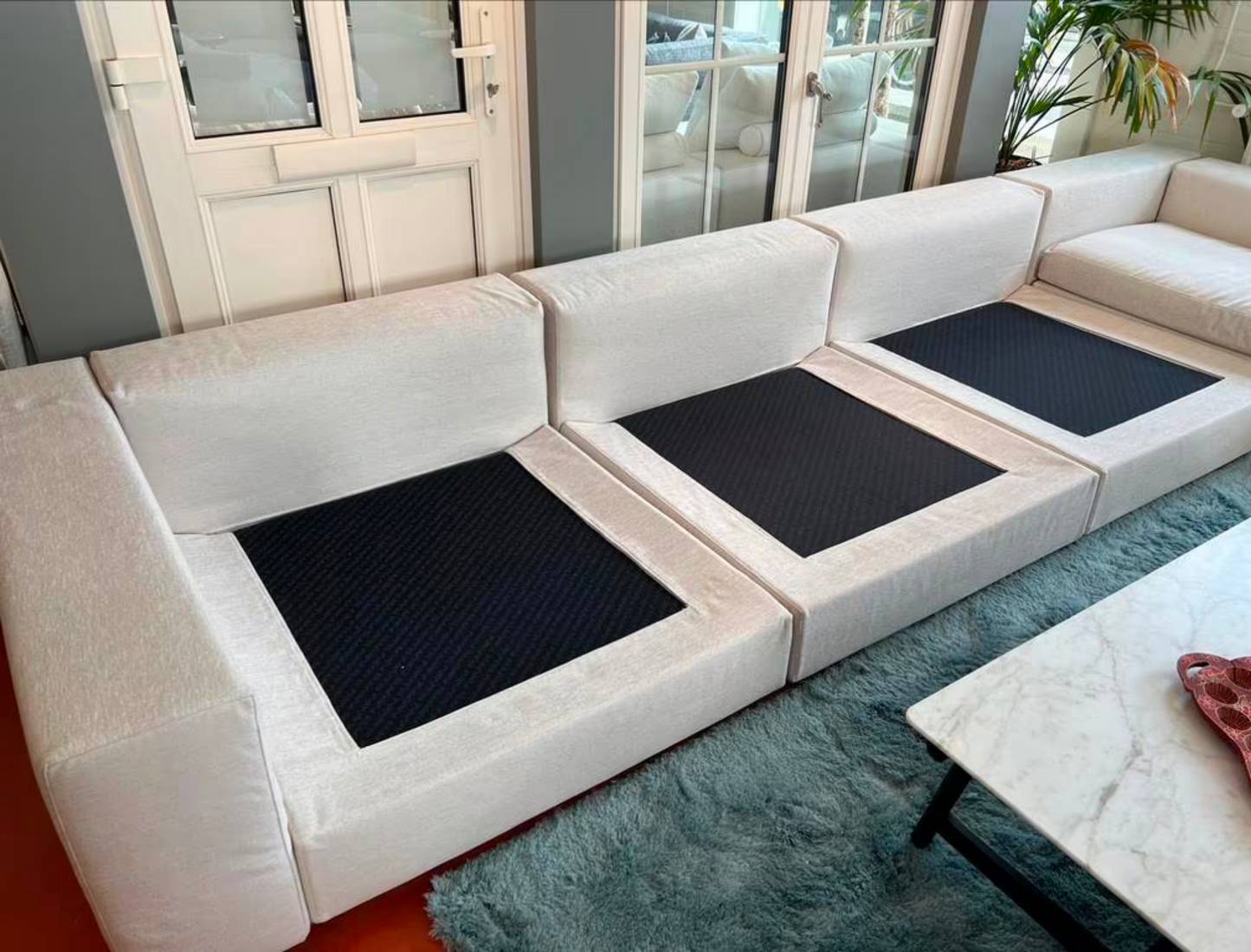 Flexform Groundpiece Modulares Ecksofa aus Stoff Cat. Zusätzlich