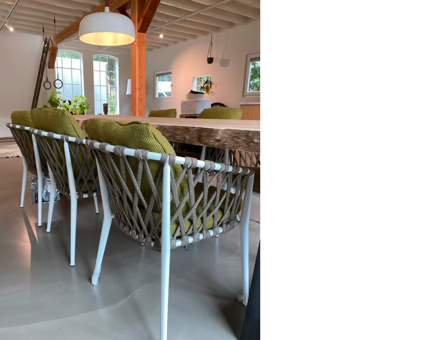 2x B&B Italia Erica Outdoor Stühle Gartenstuhl weißes Gestell