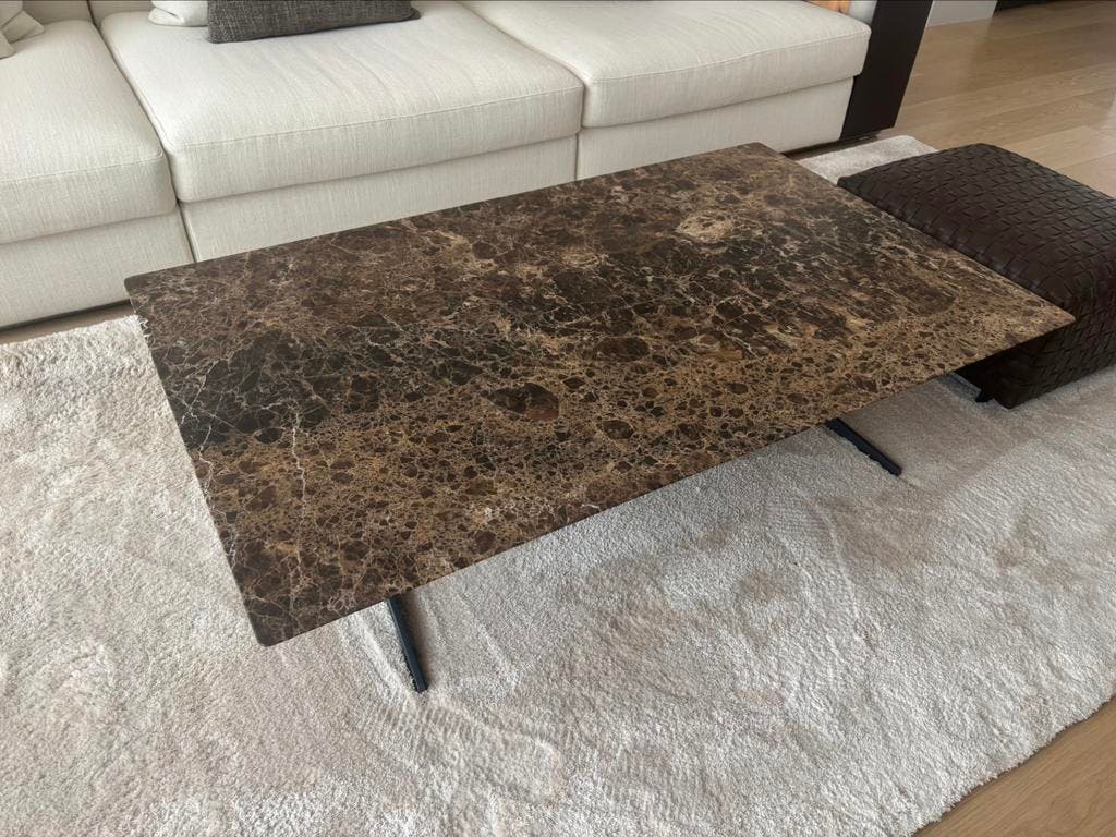Flexform Fly salontafel – Emperador marmer, 80 × 130 cm – foto 3