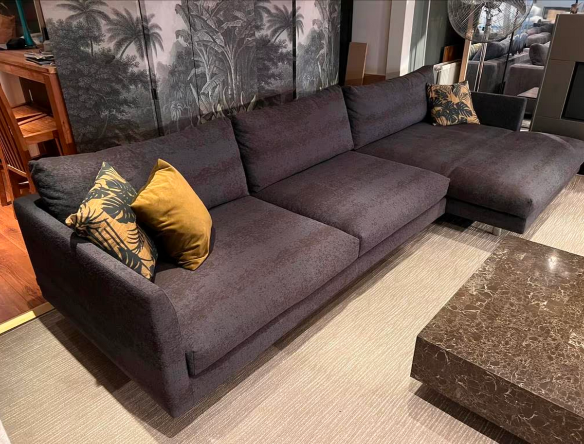 Montis Axel XL Ecksofa 347 cm Stoff Memory 196 Showmodell