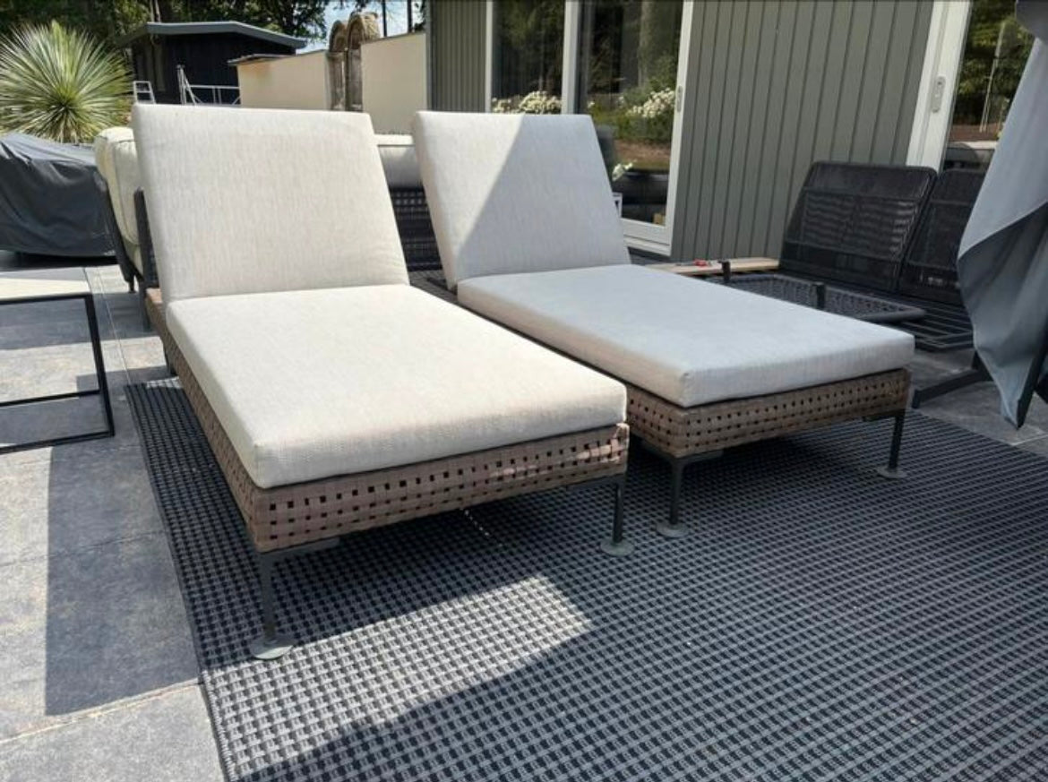 B&B Italia Charles Sunbed + afdekhoes verrijdbaar