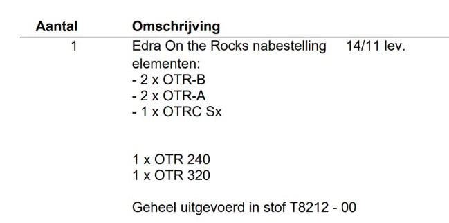 Edra On the Rocks modulaire hoekbank – zeven elementen, stof T 8212 – foto 11