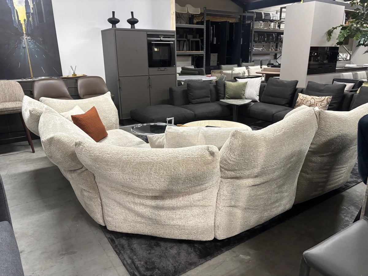 Edra Standard modular corner sofa fabric Soft Nest T 8212