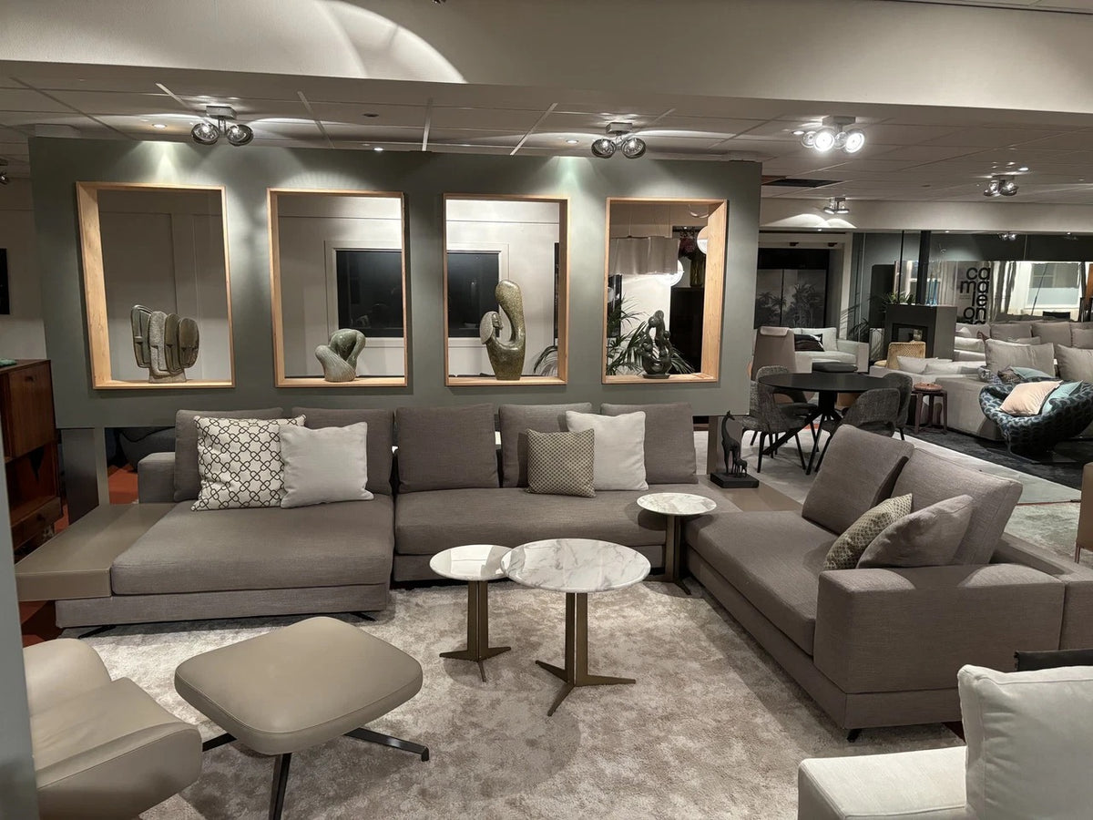 Minotti White Modular Corner Sofa – Flexible and Innovative Design