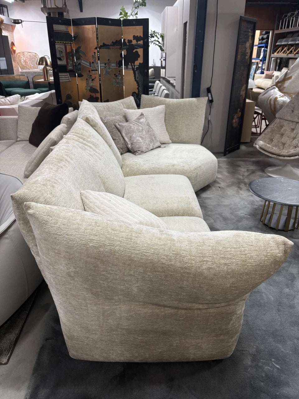 Edra Standard modular sofa, fabric T, 3 modules
