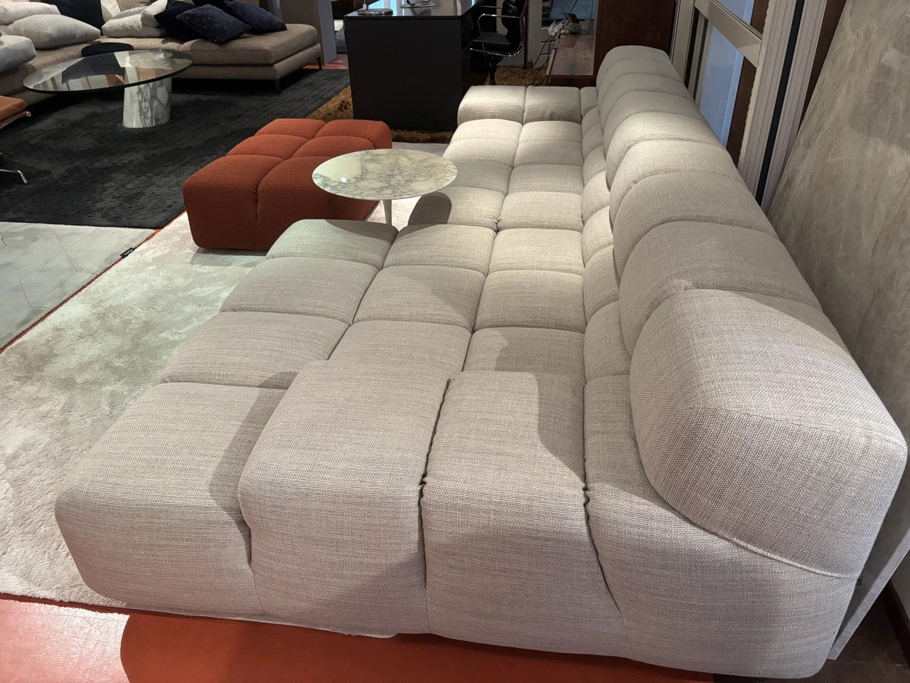 B&B Italia Tufty Time corner sofa 320cm in fabric cat. A Astro 207