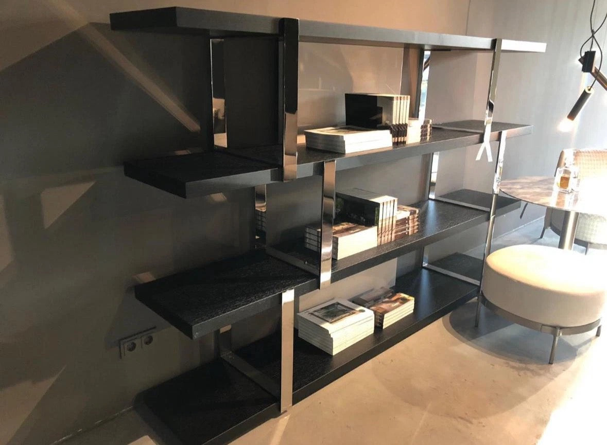 Minotti Dalton Chroom 240cm in Fineer Graniet showmodel 2023