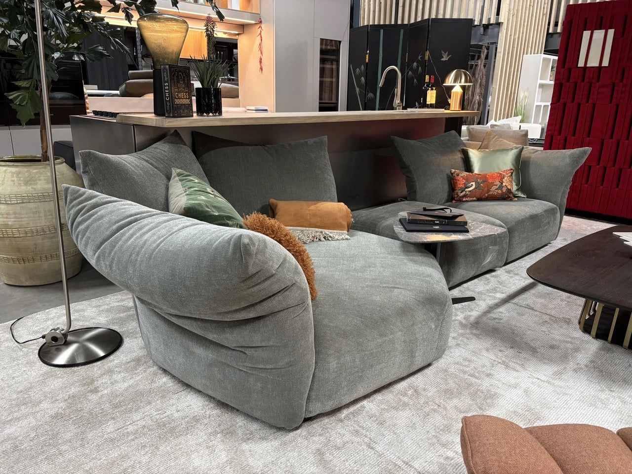 Edra “Standard” modulaire hoekbank in stof T 6819 3 elementen