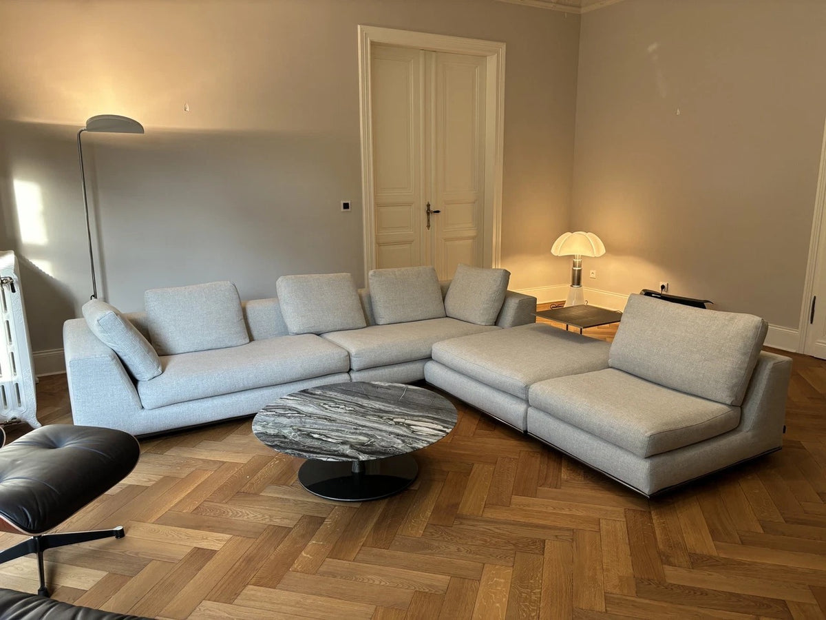 Minotti Hamilton Modular Corner Sofa in Fabric G Pitti Corda