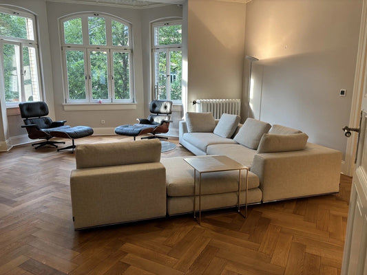 Minotti Hamilton Modular Corner Sofa in Fabric G Pitti Corda