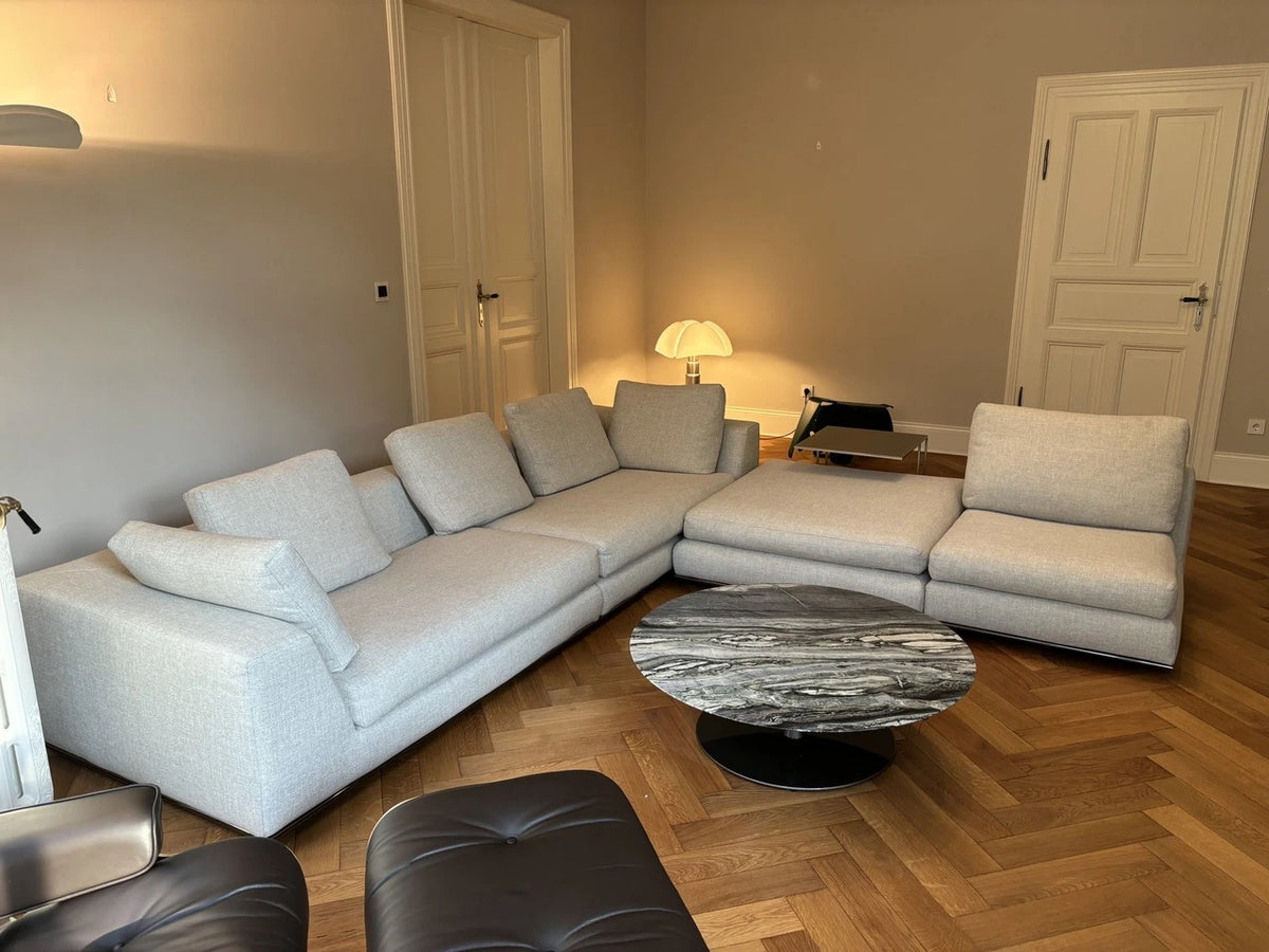 Minotti Hamilton Modular Corner Sofa in Fabric G Pitti Corda