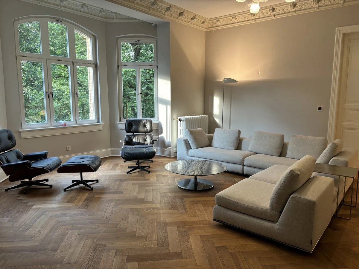 Minotti Hamilton Modular Corner Sofa in Fabric G Pitti Corda