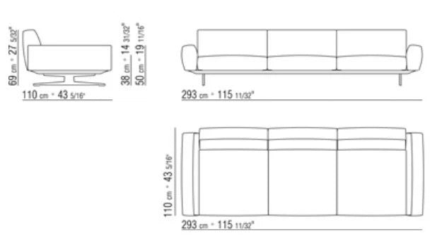Flexform Softdream large 110x300cm