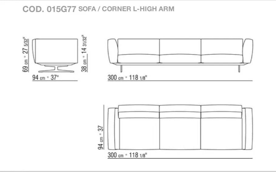 Flexform Softdream 95x300cm