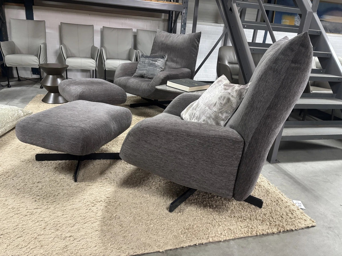 Edra Chiara Lounge-Sessel + Hocker