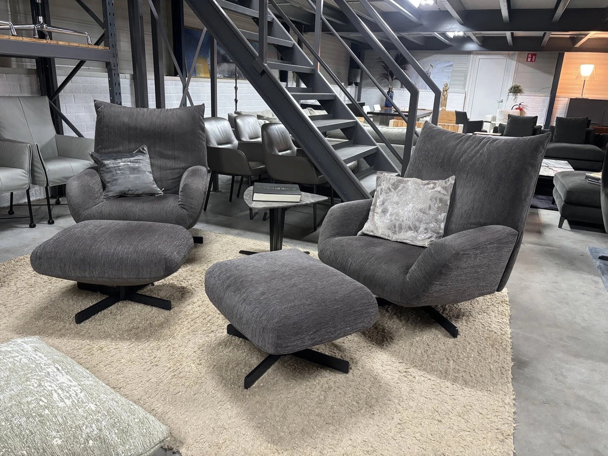 Edra Chiara Lounge-Sessel + Hocker