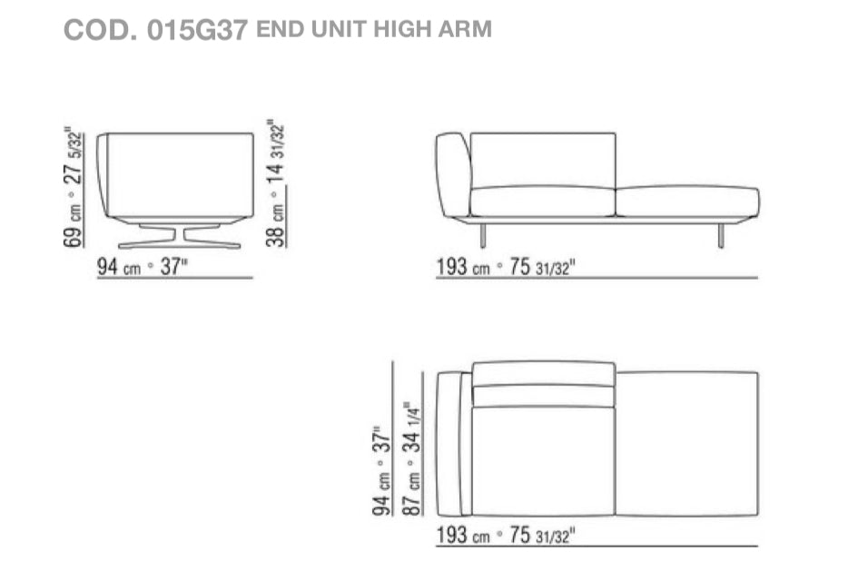 Zgan Flexform Softdream Sof 94x293cm cat Extra show model