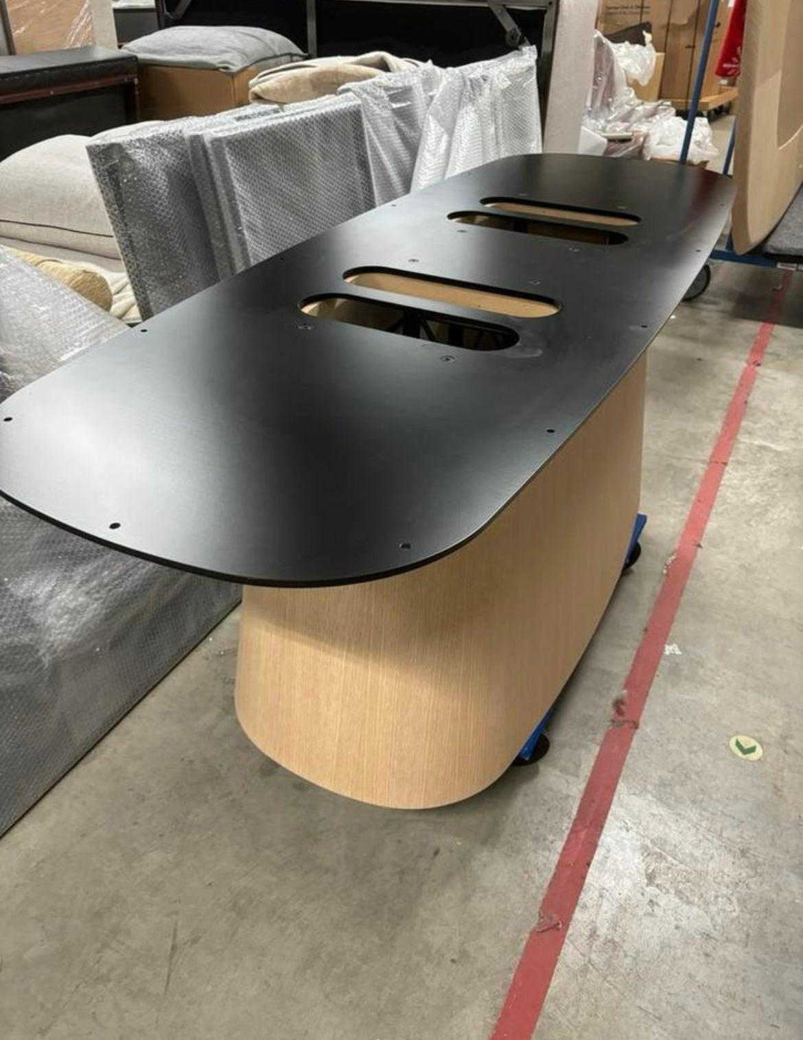 B&B italia Allure'O Esstisch 130x320cm gebürstete helle Eiche