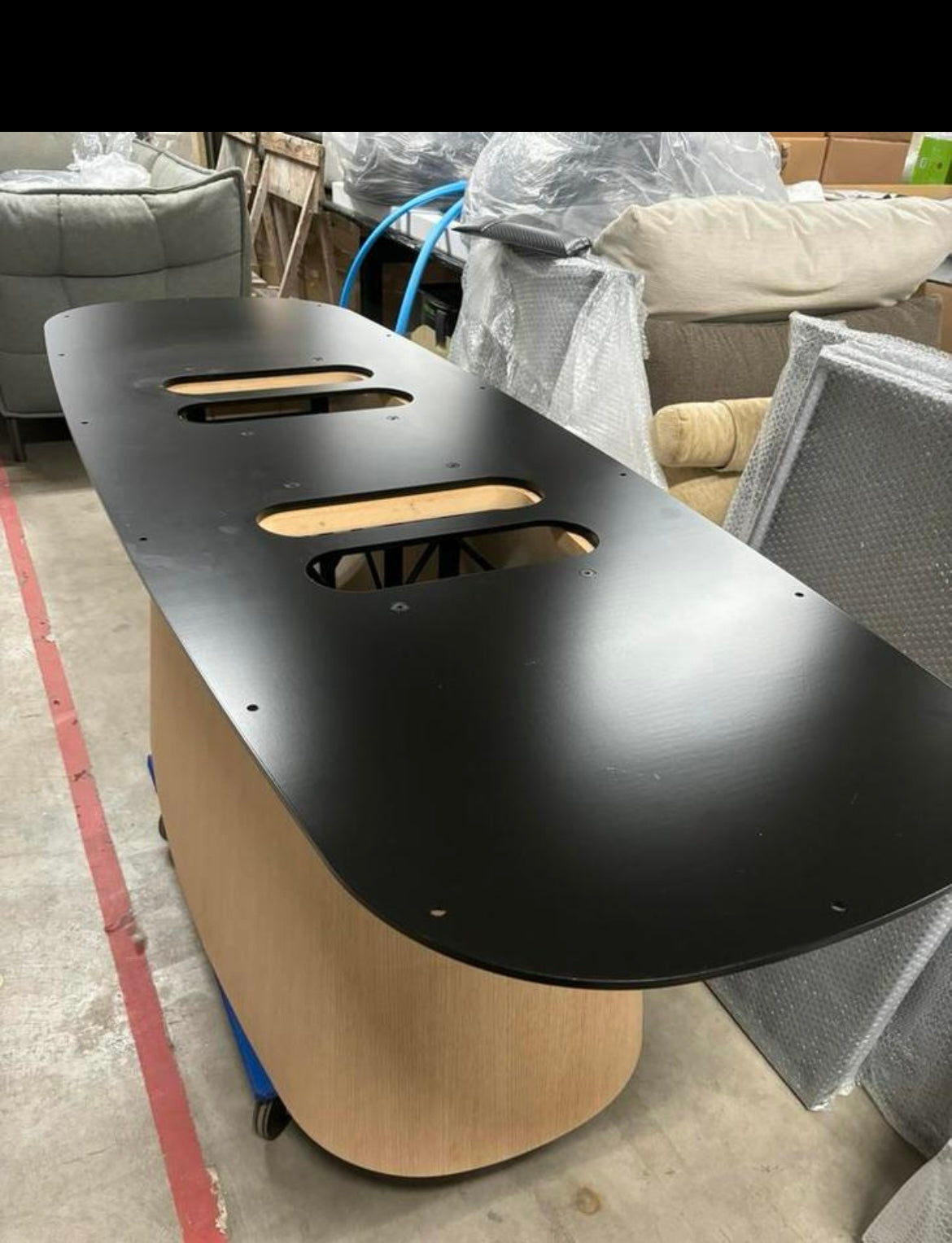 B&B italia Allure'O Esstisch 130x320cm gebürstete helle Eiche