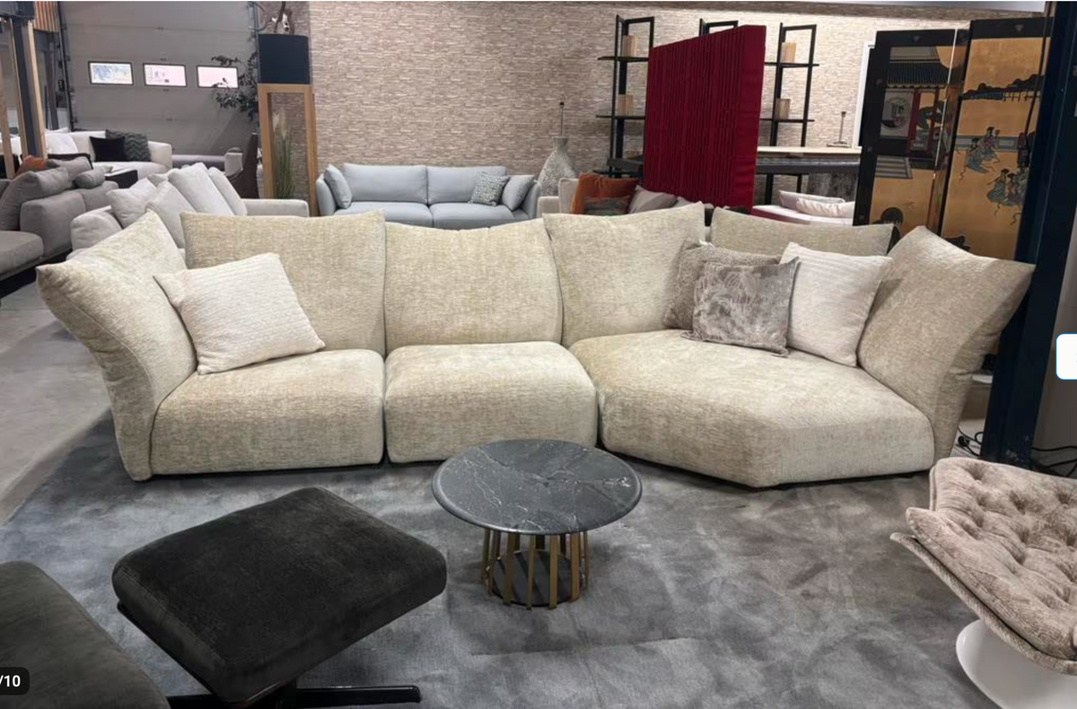 Edra “Standard” modulaire hoekbank stof T Chenille