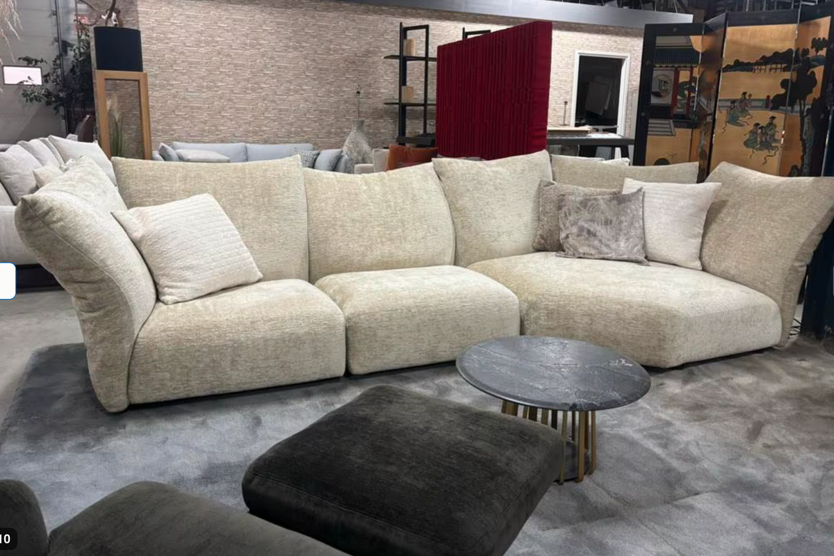 Edra “Standard” modulaire hoekbank stof T Chenille
