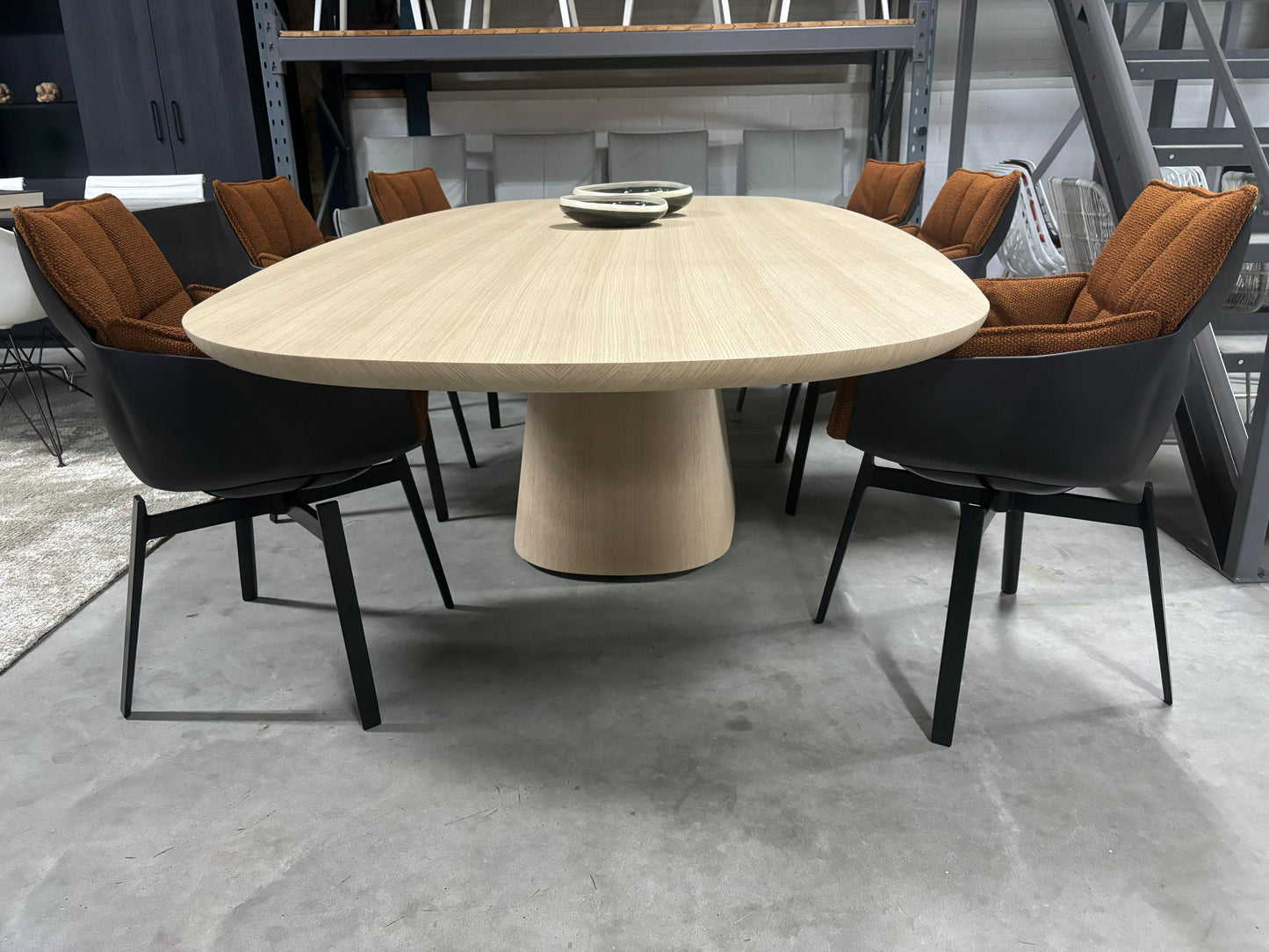 B&B italia Allure'O Esstisch 130x320cm gebürstete helle Eiche