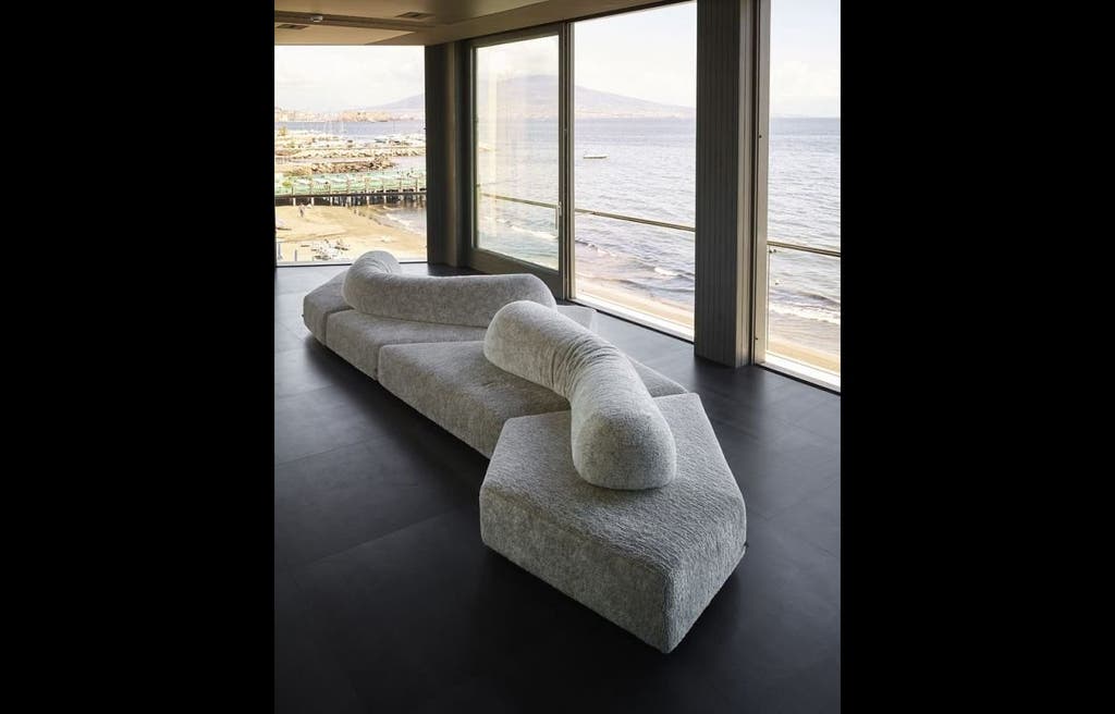 Edra On the Rocks modulaire hoekbank – zeven elementen, stof T 8212 – foto 9
