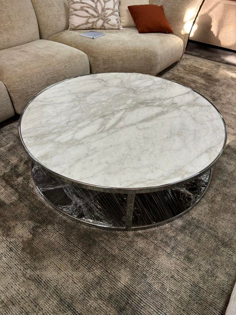 Minotti Hubert salontafel – Calacatta Oro marmer, 120 cm – foto 6