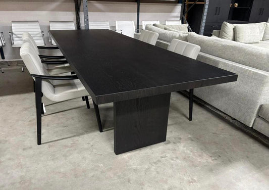 Van Rossum Common eettafel – zwart geborsteld eiken, 100 × 280 cm – foto 2