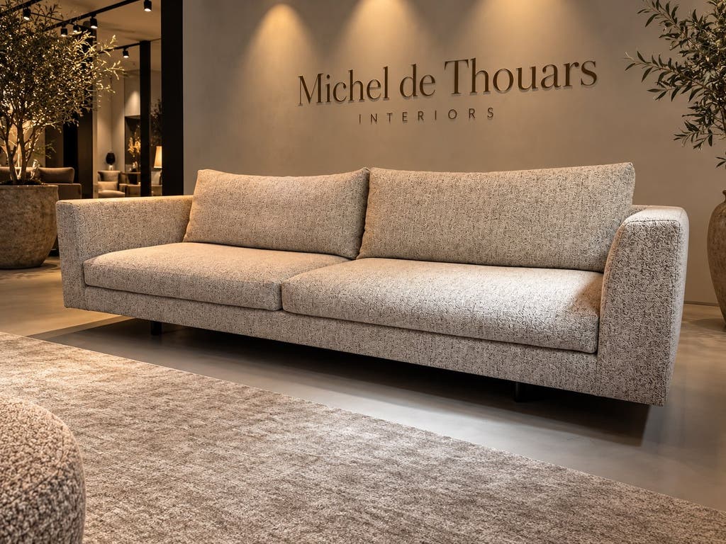 Montis Axel 4 zits 95x 260cm in ploeg stof showmodel 2025