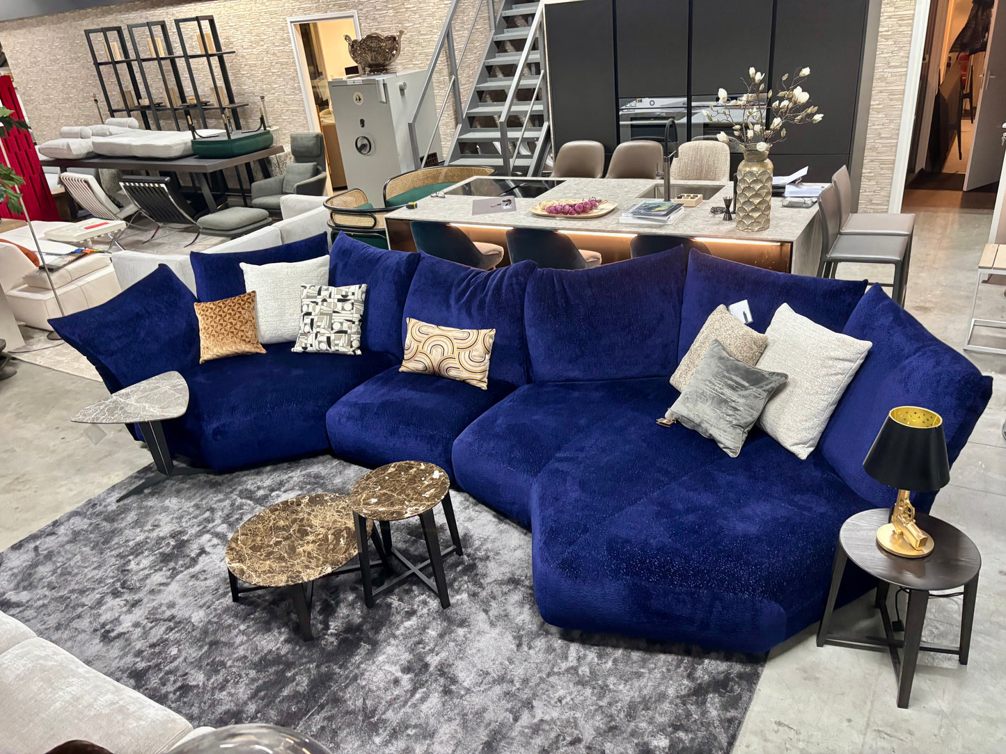 Edra Standard Modular deep blue / Purple sofa 3 modules LP 30,180.00