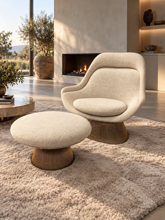 Knoll Warren Platner fauteuil – 18-karaats goudafwerking – foto 2
