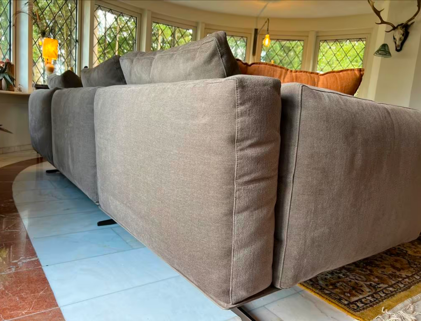 Flexform Softdream corner sofa 195x290cm in fabric CAT Extra