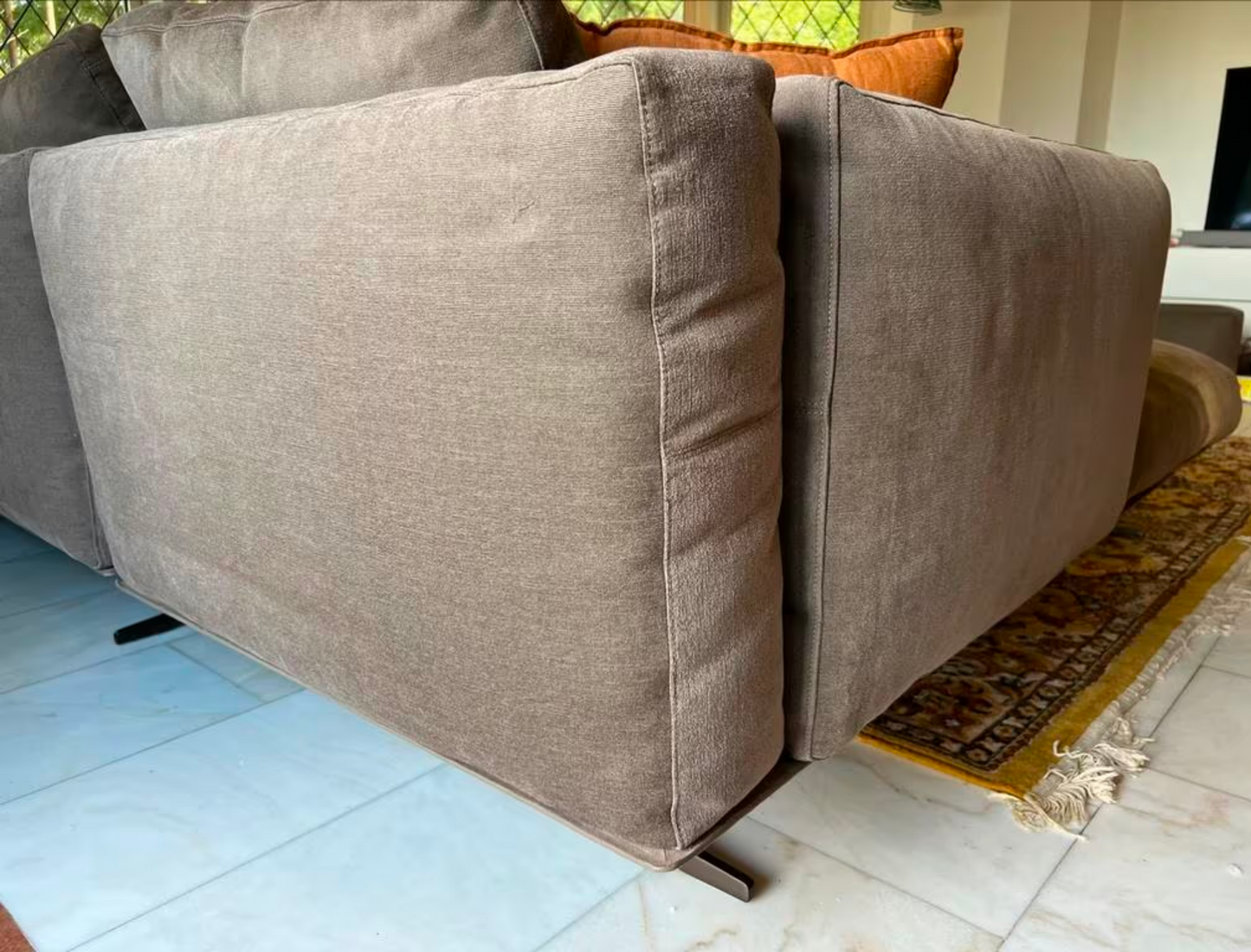 Flexform Softdream corner sofa 195x290cm in fabric CAT Extra