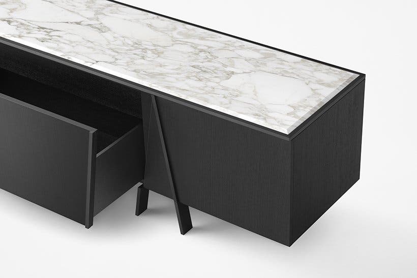 Minotti Easel Sideboard 240cm marmer top LP 16.320,-