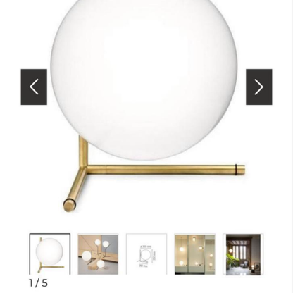 Flos IC light Table lamp T2 in Brass