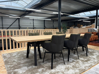 Arco Trestle eettafel – naturel eiken, 110 × 320 cm – foto 6