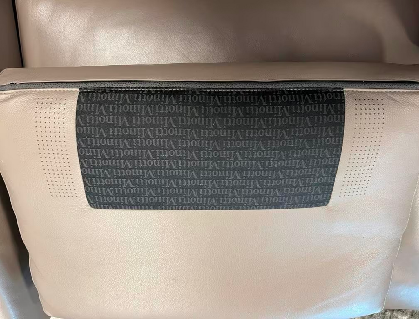 Zgan Minotti Hamilton 104x314cm premium leather taupe