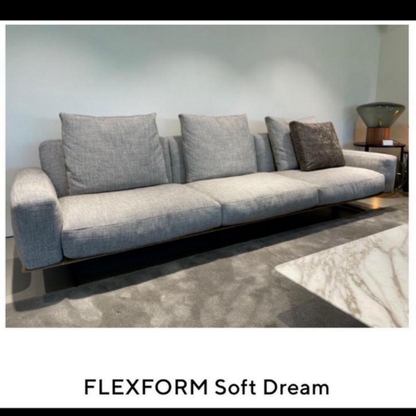 Flexform Softdream banken 94x293cm in of white of grijs p&s