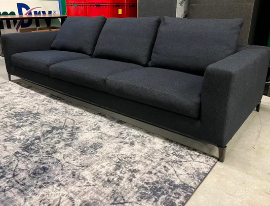 Minotti Andersen sofa 103x290cm fabric G very dark blue