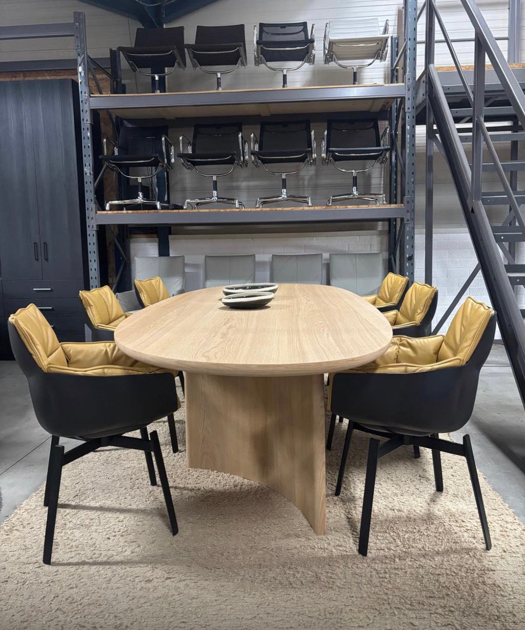 B&B Italia Husk draaibare eetkamerstoel – leer – foto 2