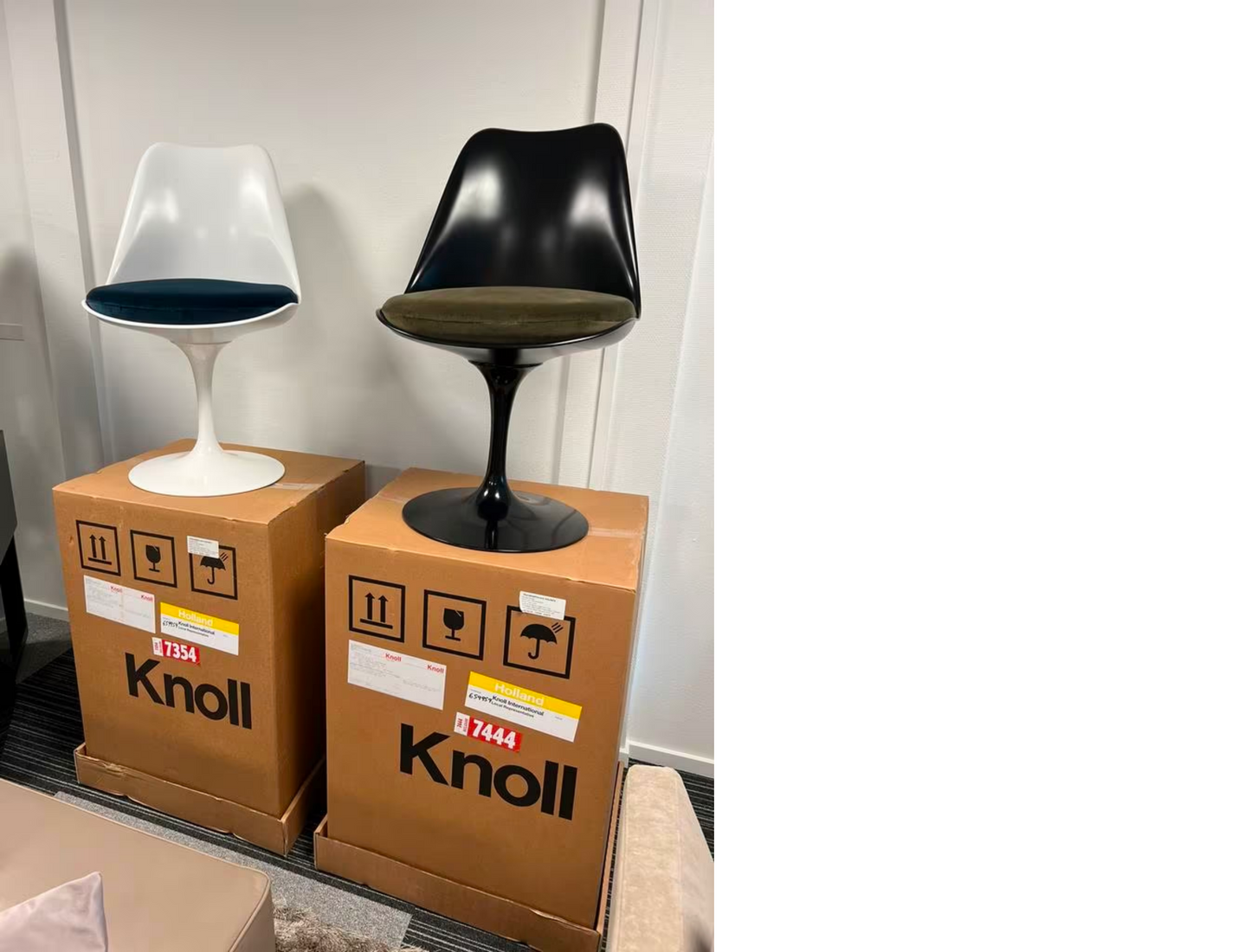 Originele Knoll Tulip Dining chairs nieuw in doos