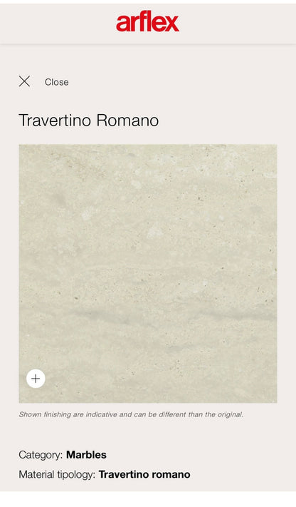 Arflex Arcolor 100 cm traverin Marmer