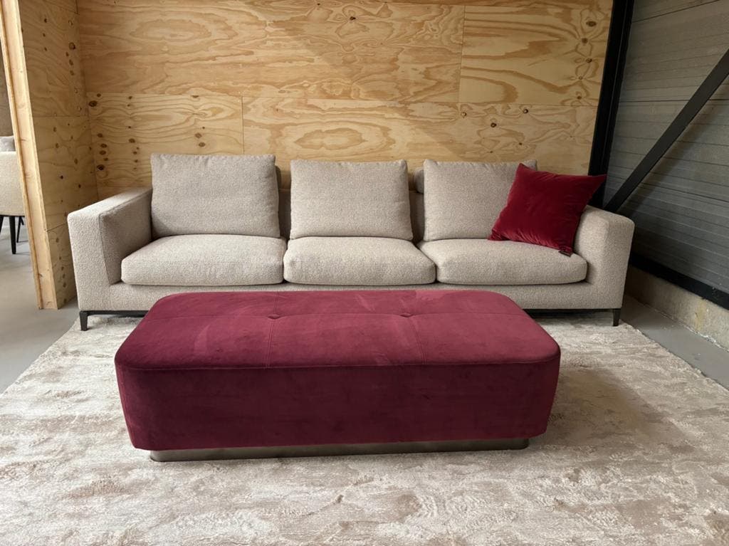Minotti Jacques Ottoman – Hunt bekleding, 70 × 145 cm – foto 3