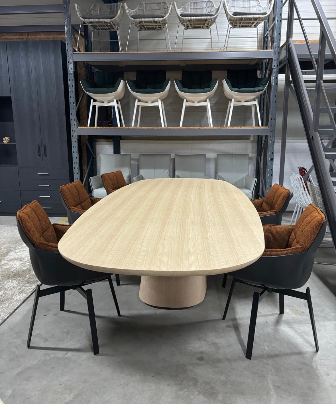 B&B Italia Husk Dining Chairs draaibaar nieuw 2026 6st voorraad
