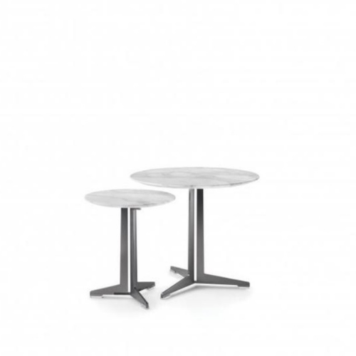 Flexform Fly Table 60cm rond calacatta