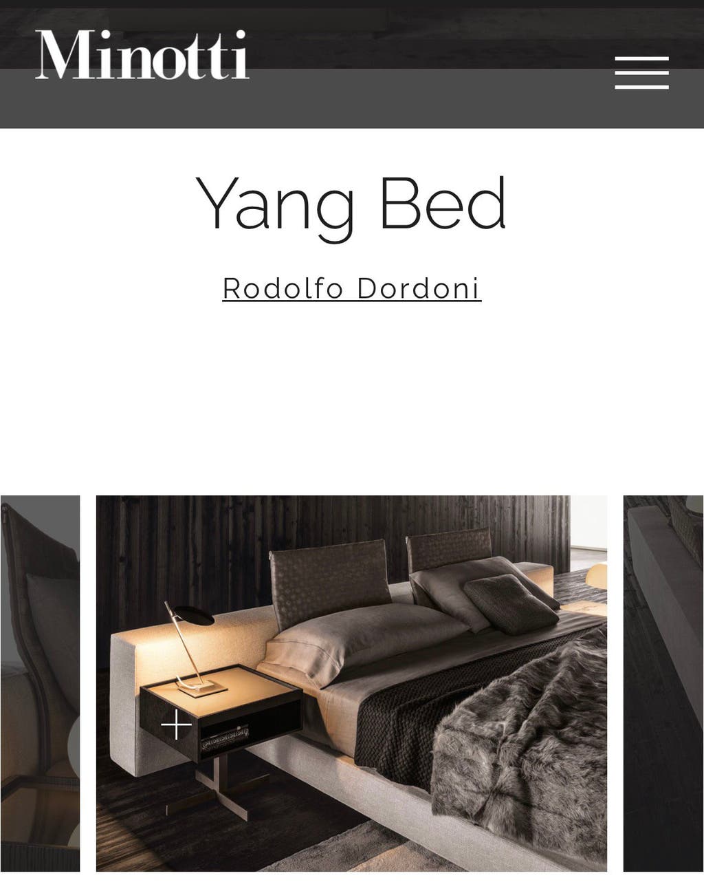 Minotti Yang bed – matrasmaat 180 × 200/210 cm – foto 14