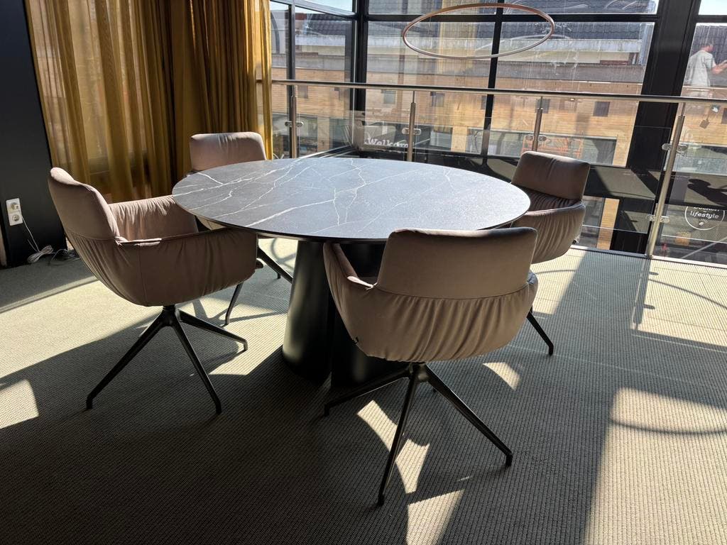 Metaform Split ronde eettafel – keramiek, 140 cm – foto 3